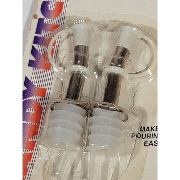 8pc Liquor Spirit Pourer Flow Wine Bottle Pour Spout Stopper Stainless Steel - Picture 7 of 9